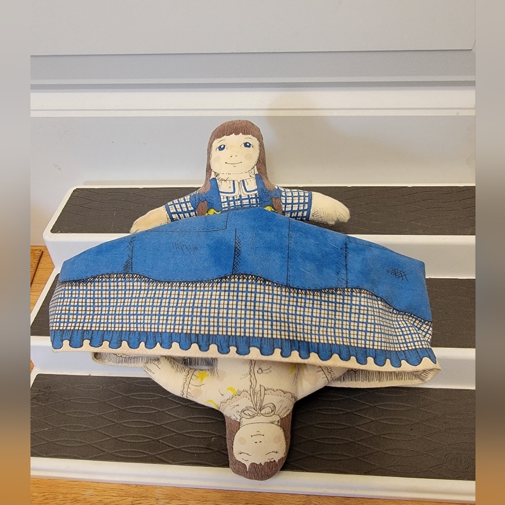 Vintage Avon TOPSY TURVY Cloth Doll Daytime Nighttime 1985 Reversible Flip 